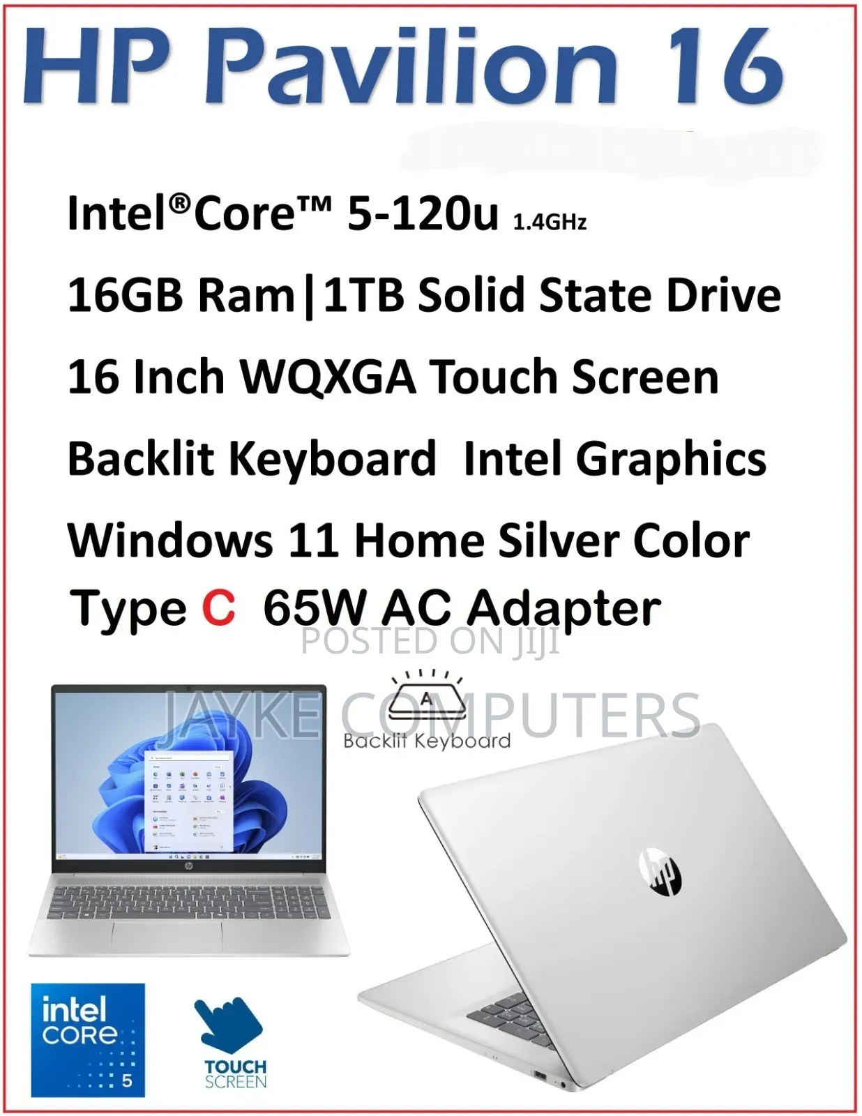 New Laptop HP Pavilion 14 X360 2-in-1 16GB Intel Core I5 SSD 1T