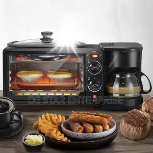 3 in 1 Coffee Maker Toaster Breakfast Maker