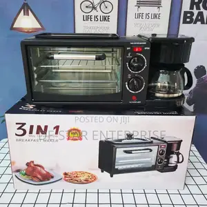 Non Stick Cooking Surface 3 in 1 Breakfast Maker Portable