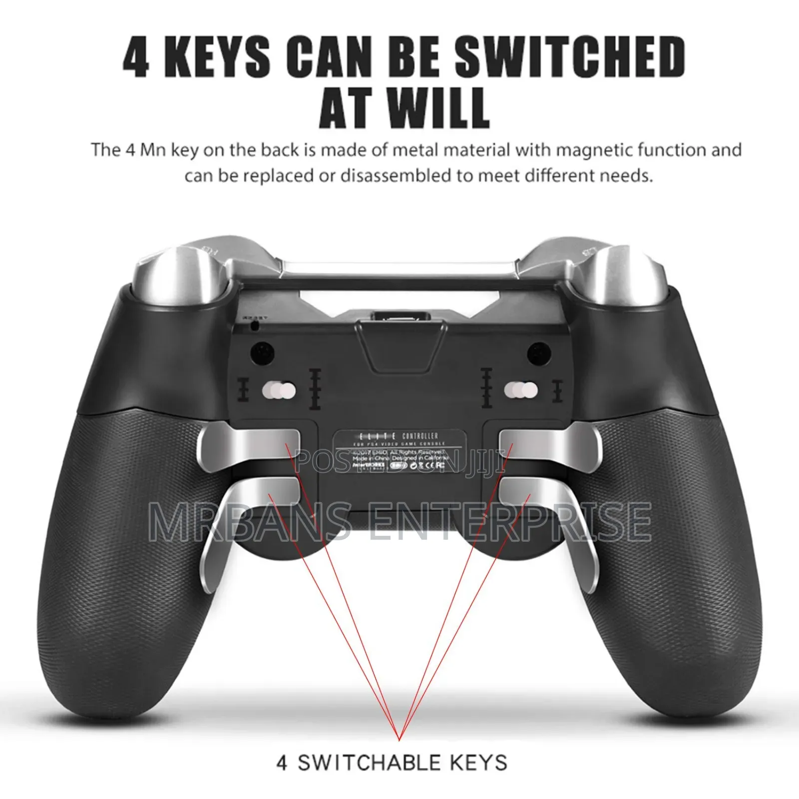 Ps4 Elite Wireless Controller With Back Paddles