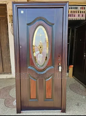 Brown Special Door With Glass