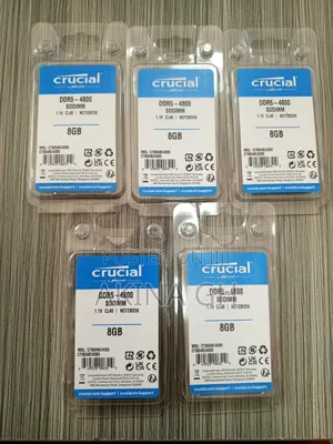 Crucial 8gb Ddr5 4800mhz Cl40 Laptop Ram Sodimm