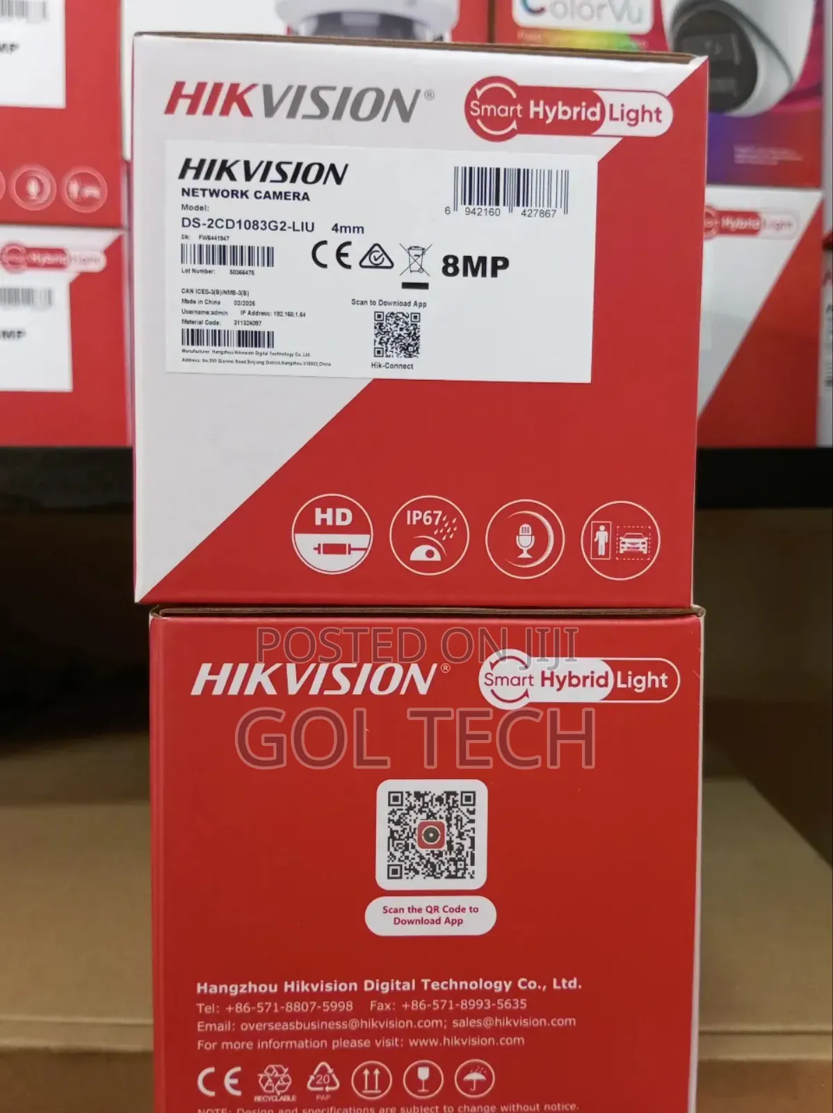 Hikvision 8mp Ip Camera With Audio Ds-2cd1083g2-Liu Bullet