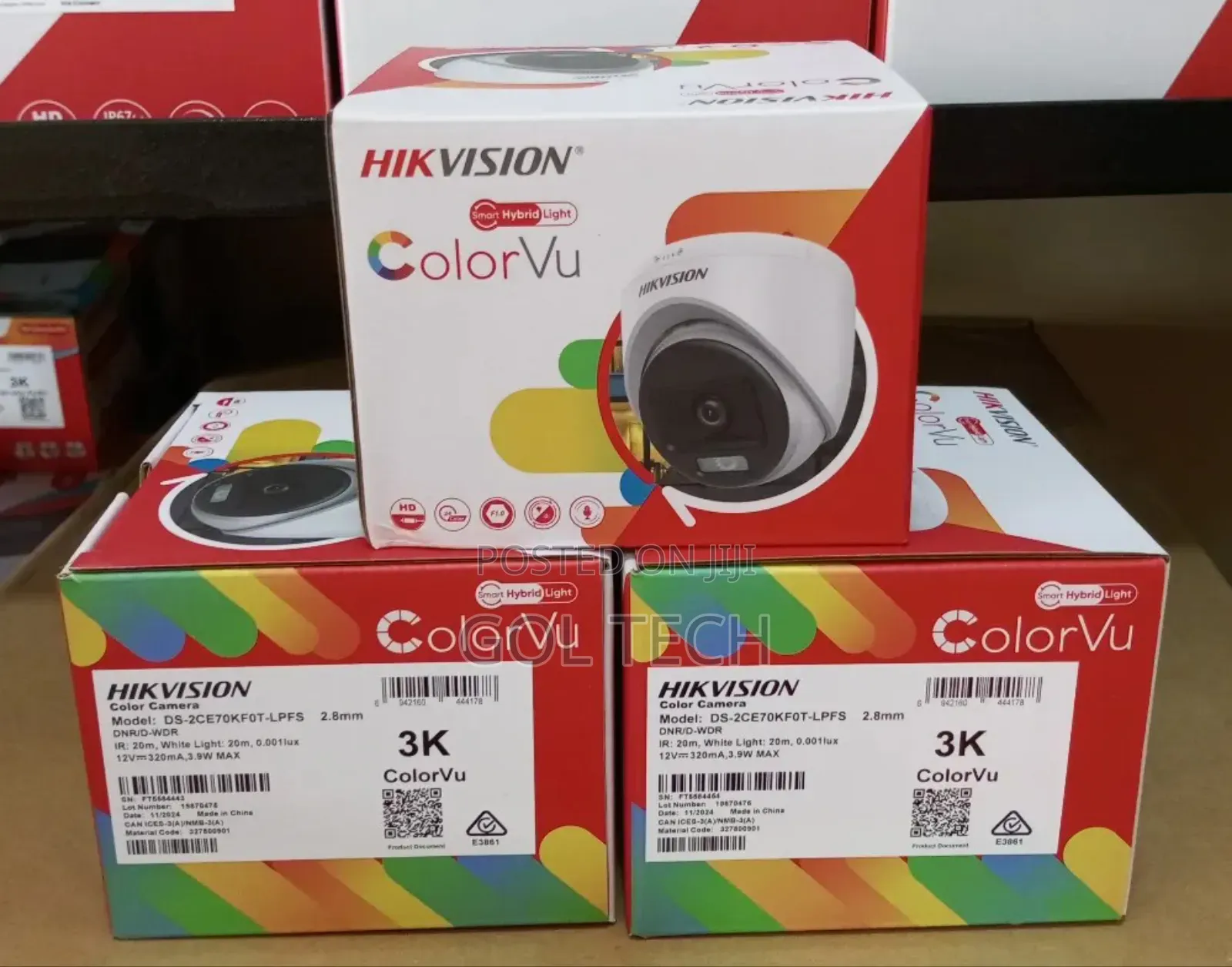 Hikvision / 5mp Colorvu Hd Analog Camera Ds-2ce70kf0t-LPFS
