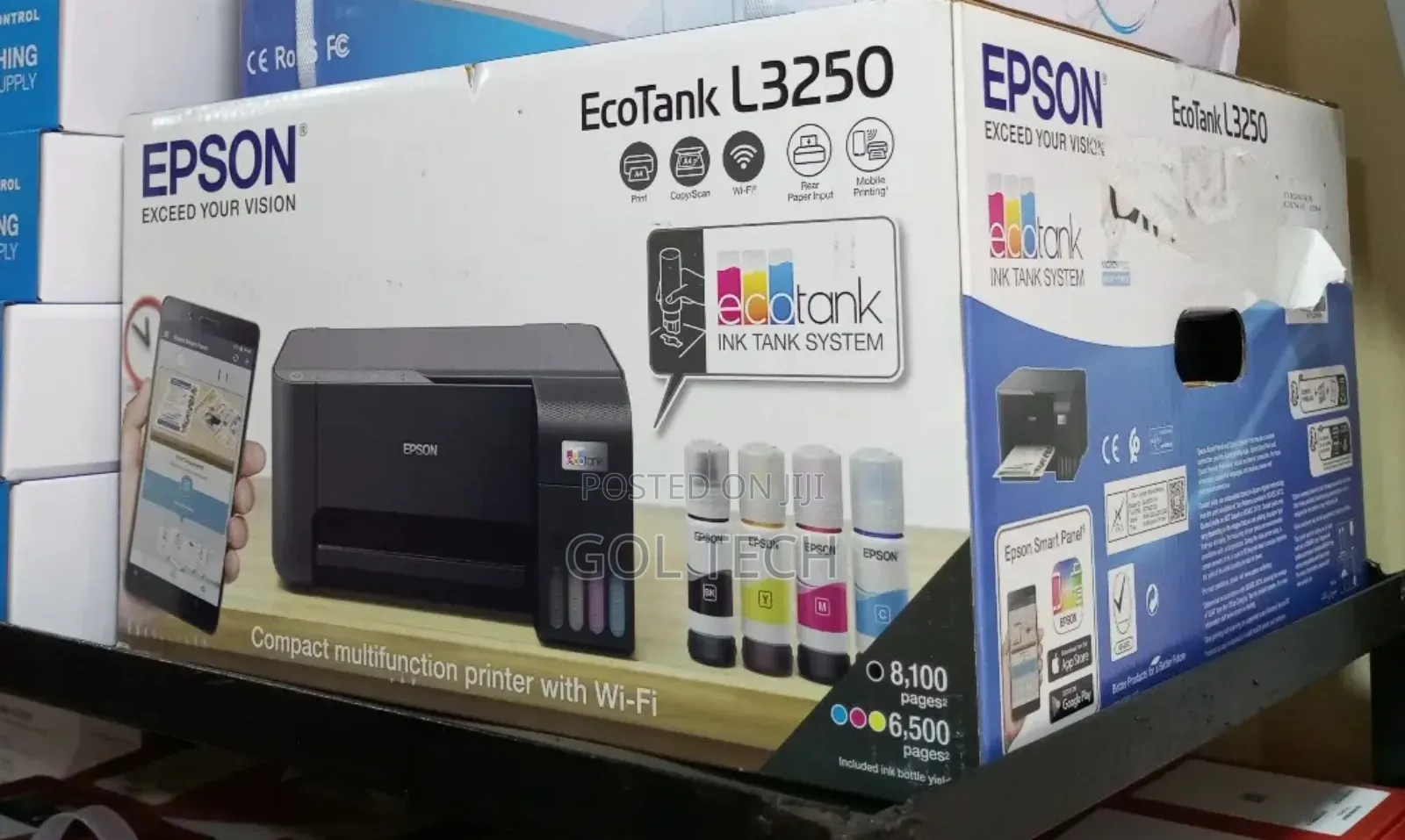 Epson L3250 Ecotank Printer All in 1 Wifi Printer