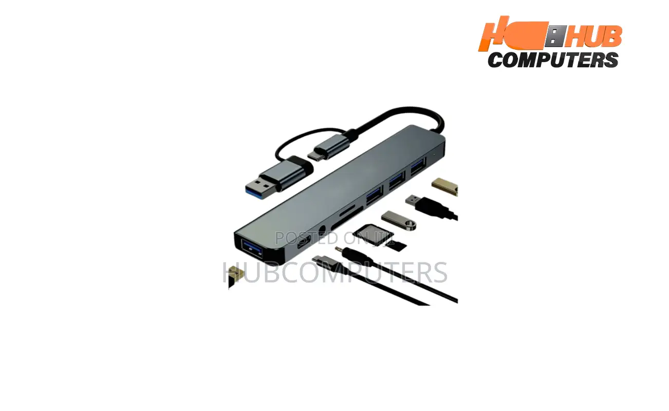 Heatz Zuo8 Multi Port Hub 8 in 1