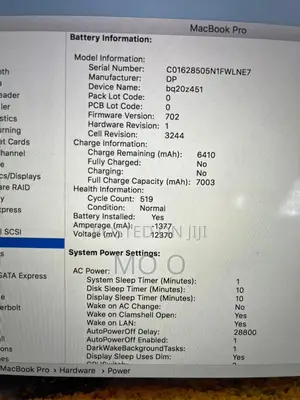 Laptop Apple MacBook Pro 2015 16GB Intel Core I7 SSD 256GB