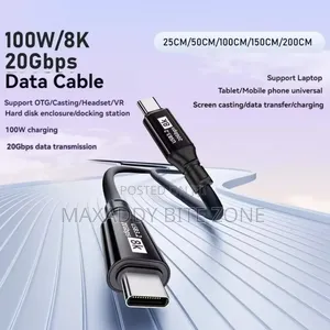 2m Type C to C Thunderbolt 3 Extend Video Data Cable