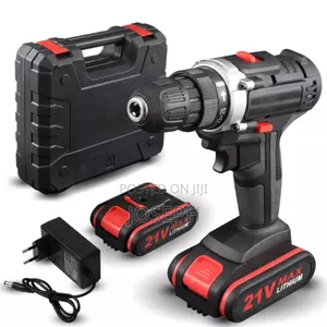 Drill Machine With 2 Batts and Bits