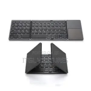 Foldable Bluetooth Keyboard With Touch - Pad