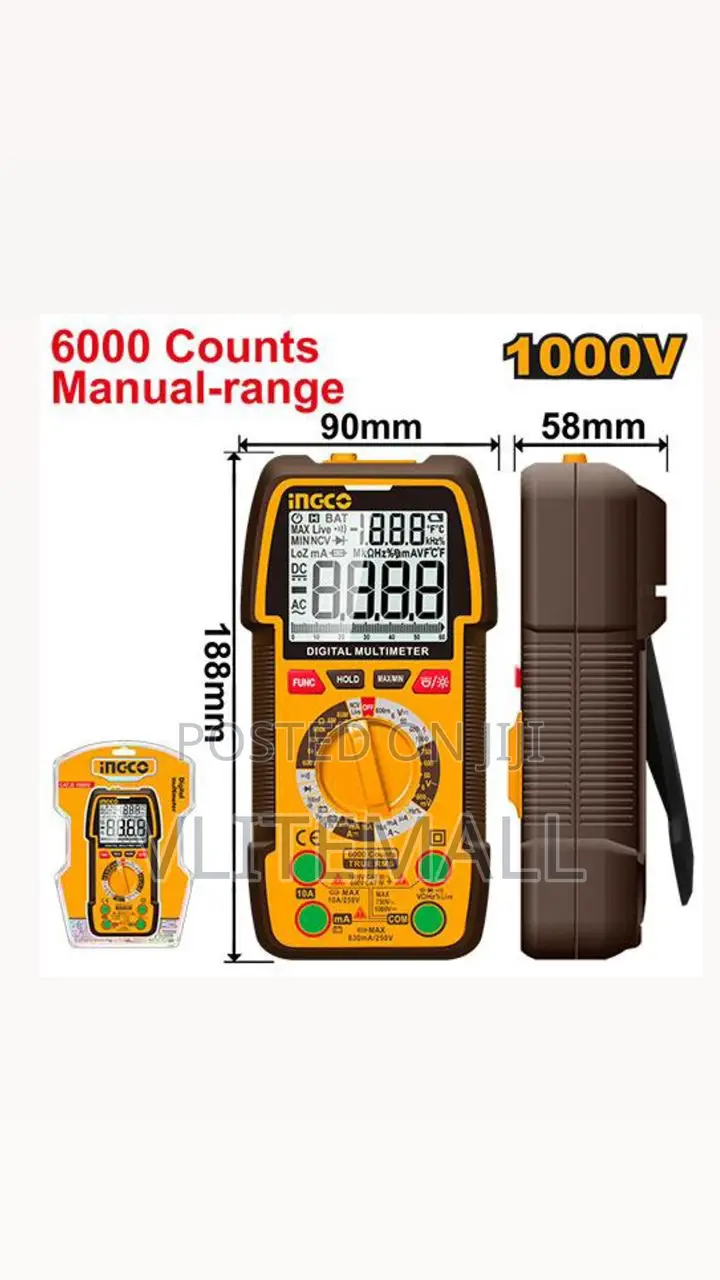 Ac/Dc Clamps Meter 1000v