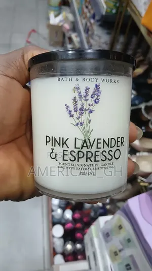 Pink Lavender and Espresso Scented Candle, 227g