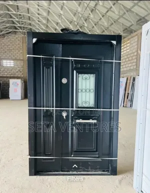 One and Half Black Heavy Turkish Door