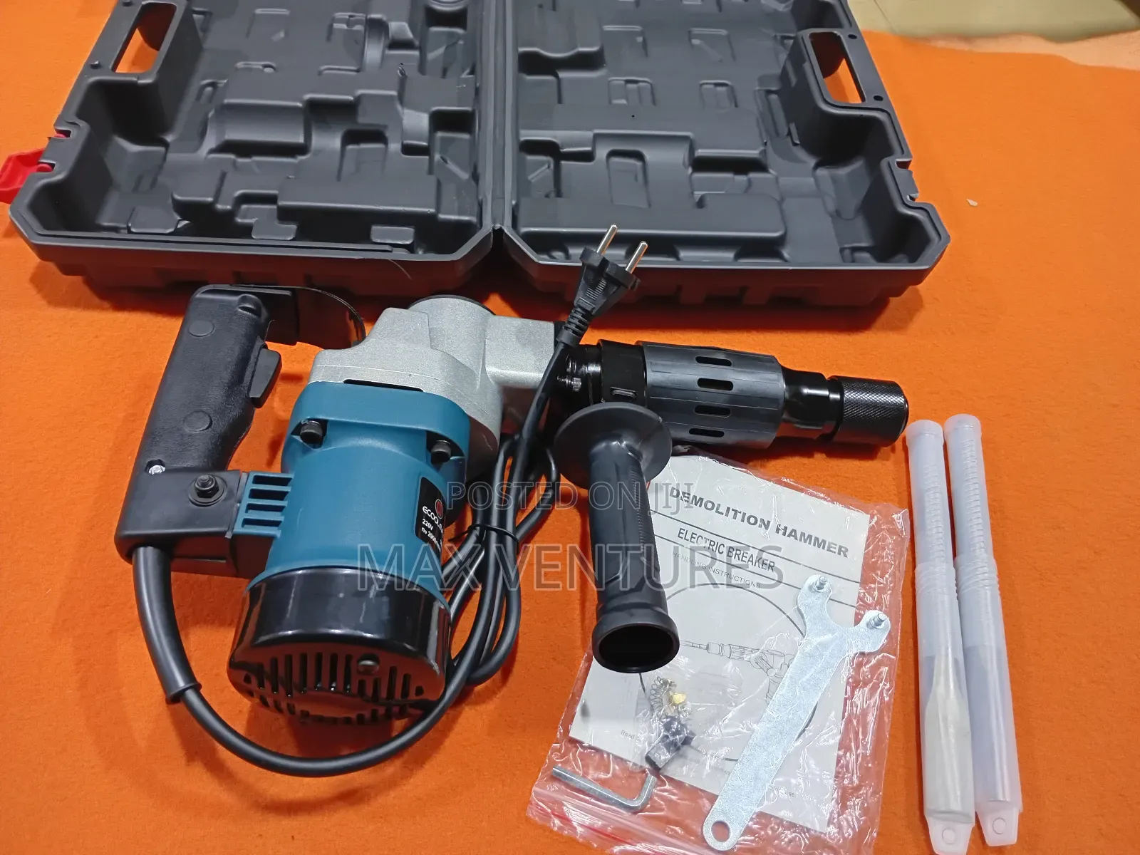 Ecoolmax 220v 50/60hz 1100w Demolition Hammer Impact Titan