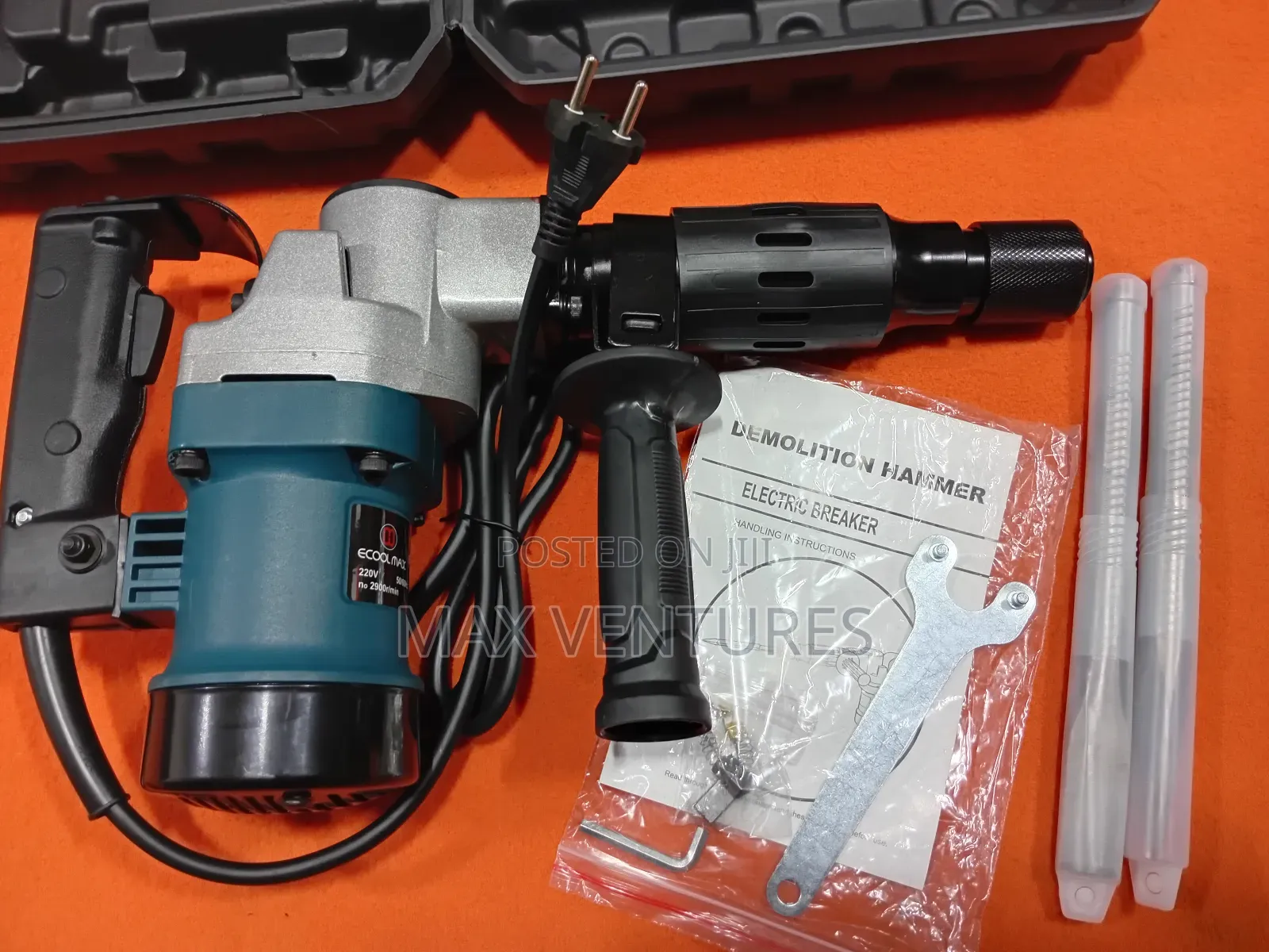 Ecoolmax Tough Tactical 220v 50/60hz 1100w Demolition Hammer