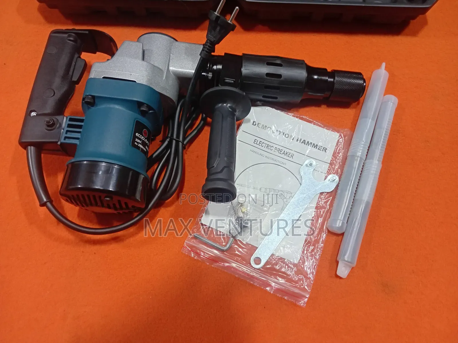Ecoolmax Demolition Hammer Extreme 220v 50/60hz 1100w New