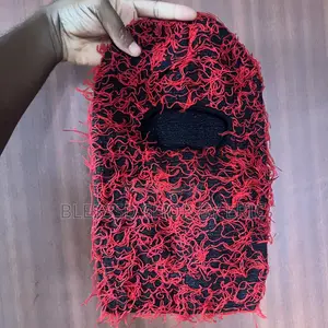Ski Mask Fuzzy Type. Yeat Balaclava With Distressed Material