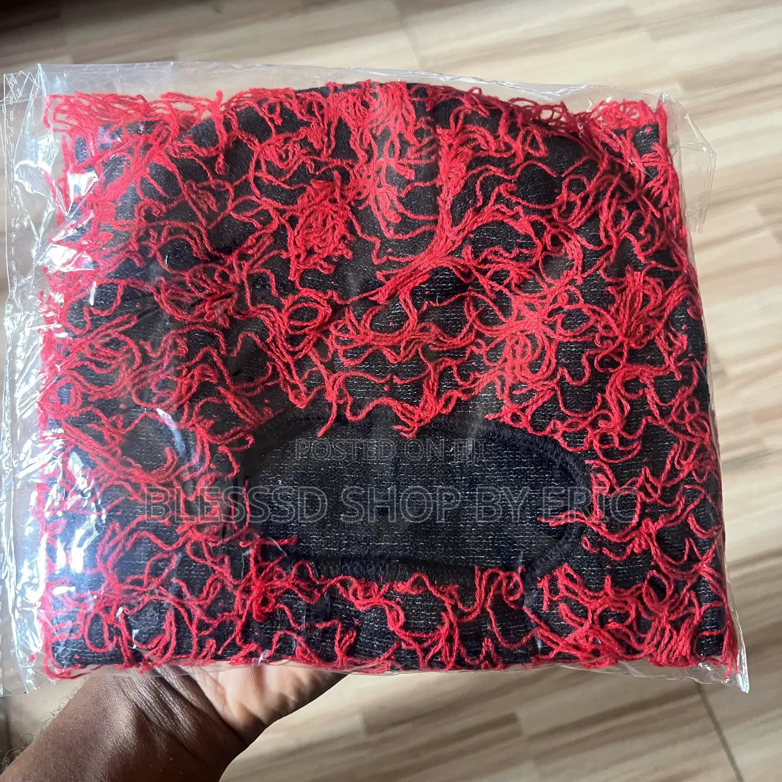 Ski Mask Fuzzy Type. Yeat Balaclava With Distressed Material