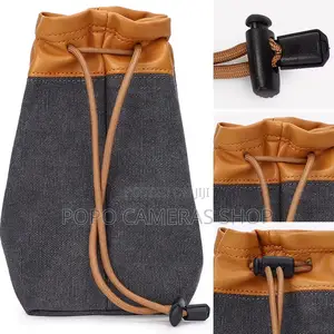  Mini Canvas and Leather Camera Bag at 210 Cedis