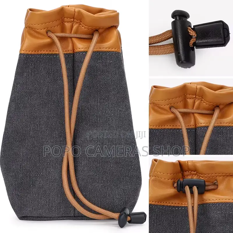  Mini Canvas and Leather Camera Bag at 210 Cedis