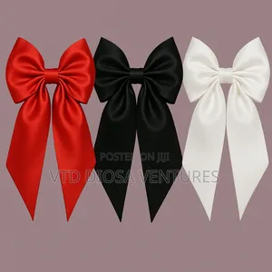 Luxury Hair Ribbon With Clips Bow Nots