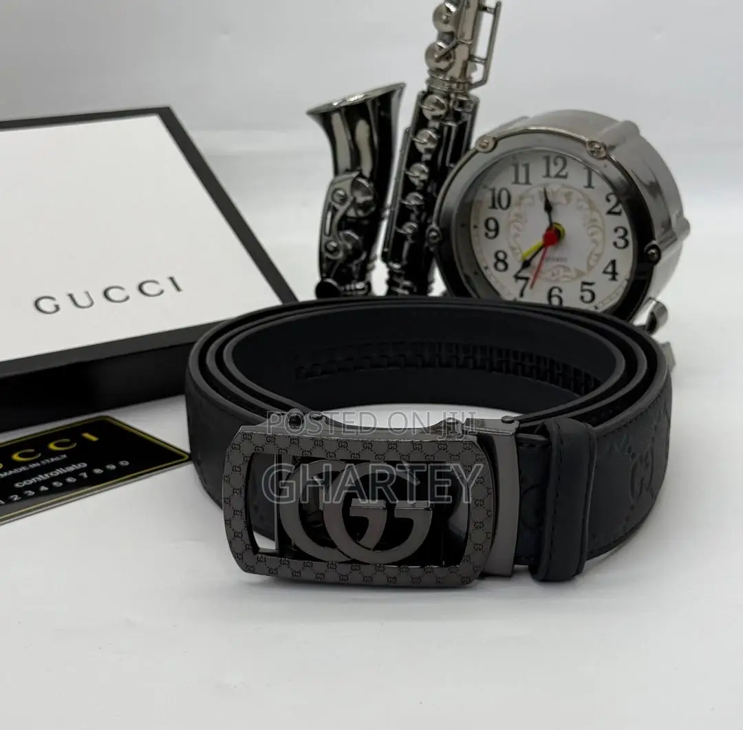 Gucci Designer Buckle Zip Lock Belt