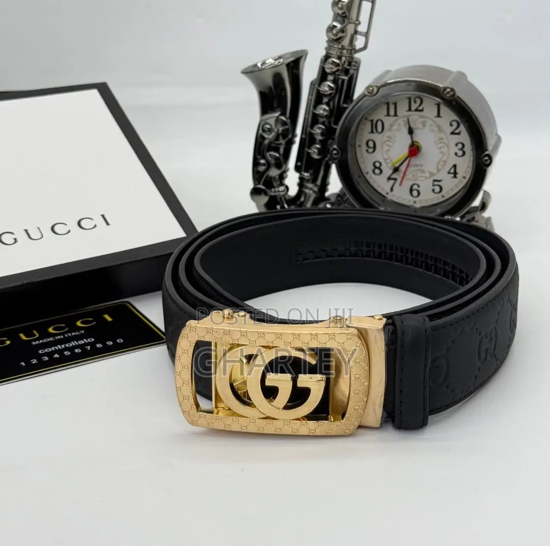 Gucci Designer Buckle Zip Lock Belt