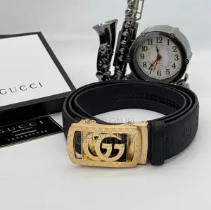 Gucci Designer Buckle Zip Lock Belt