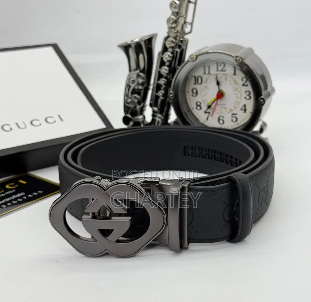 Gucci Designer Buckle Zip Lock Belt