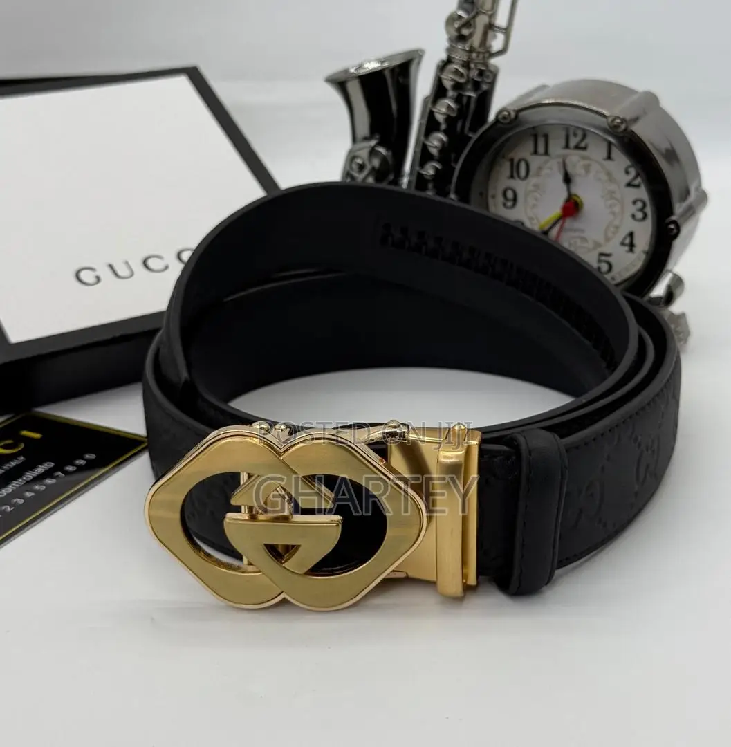 Gucci Designer Buckle Zip Lock Belt