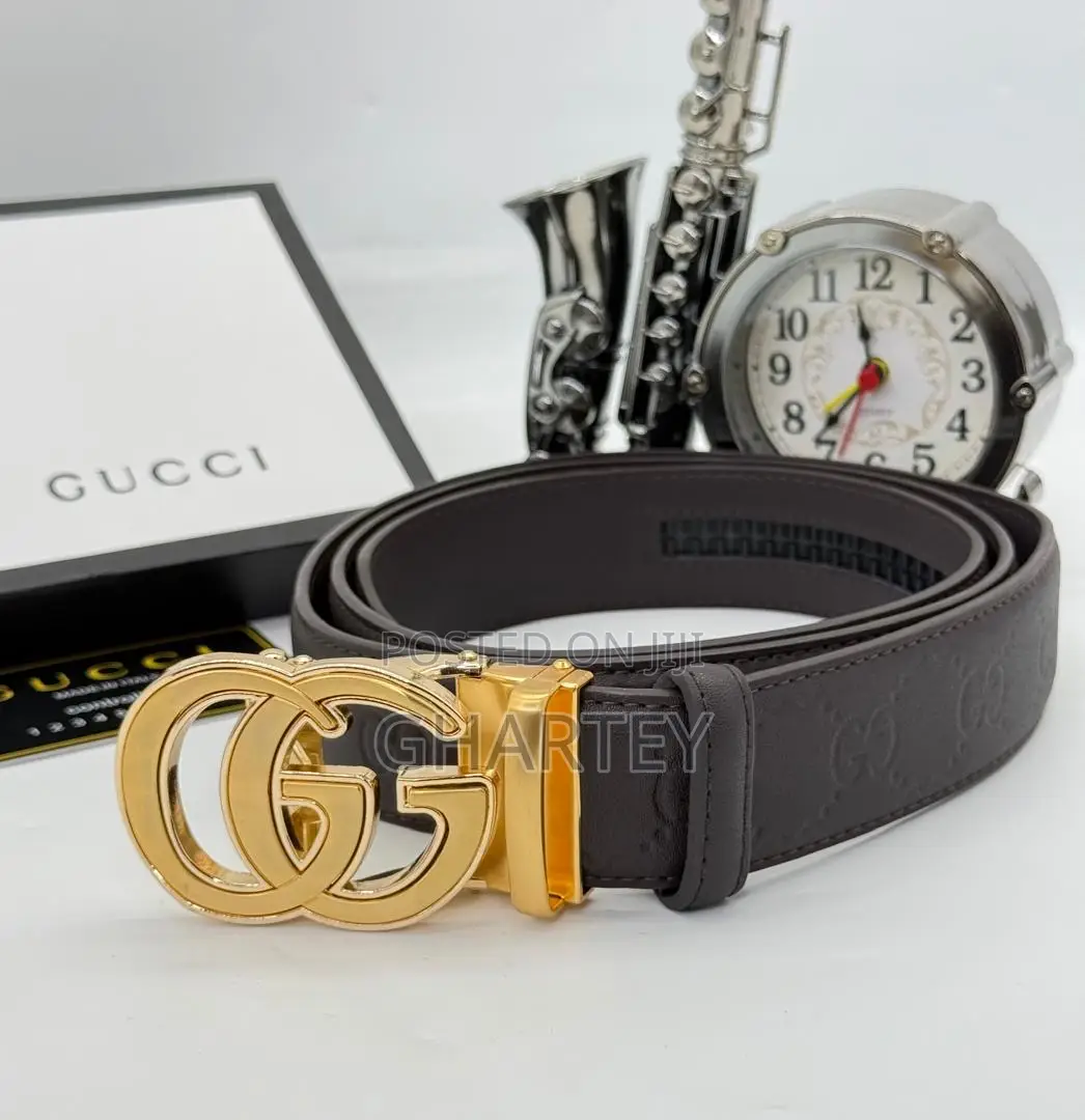 Gucci Designer Buckle Zip Lock Belt