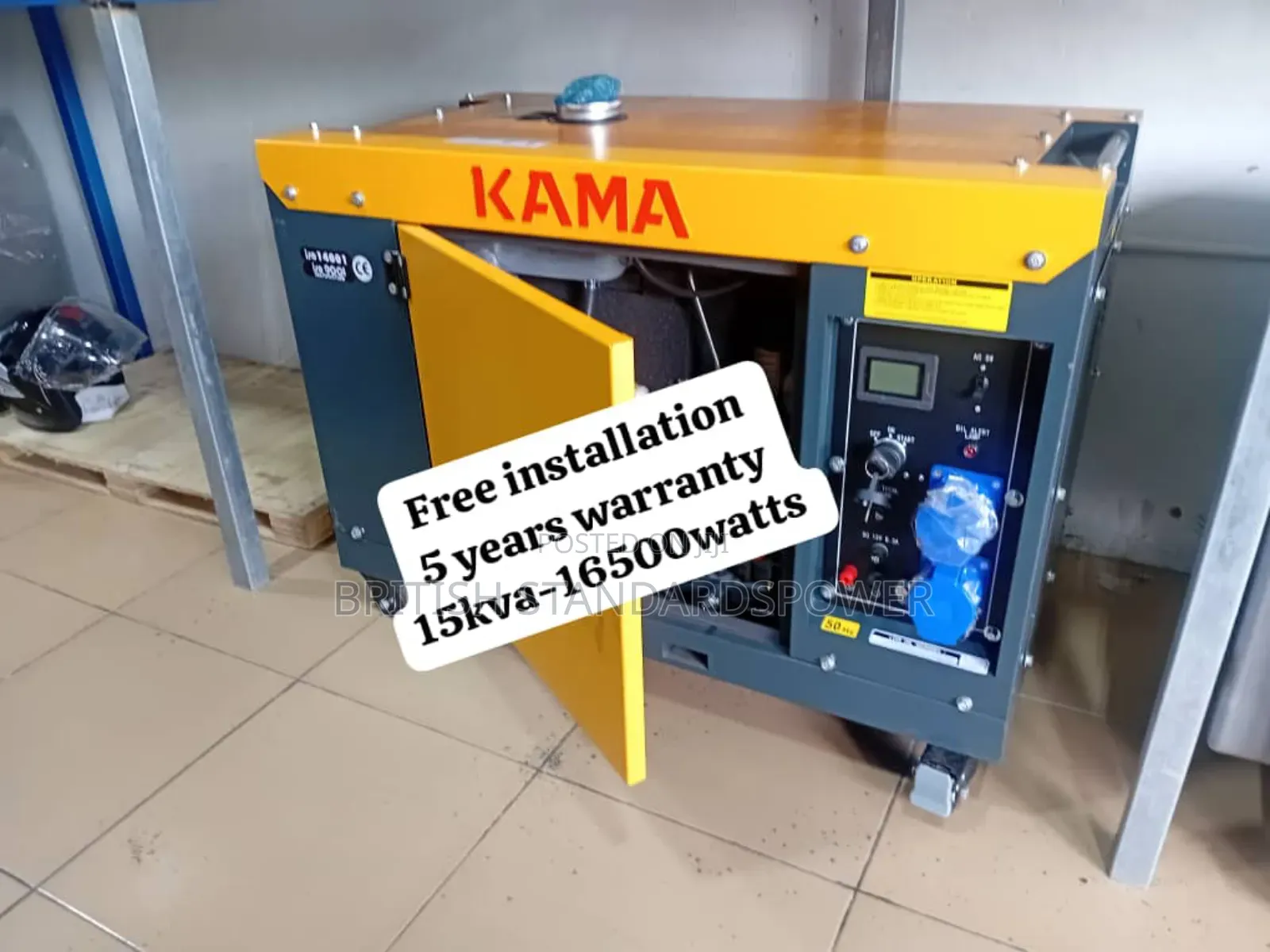 Continuous Power 15kva Kama Diesel Genset Kama