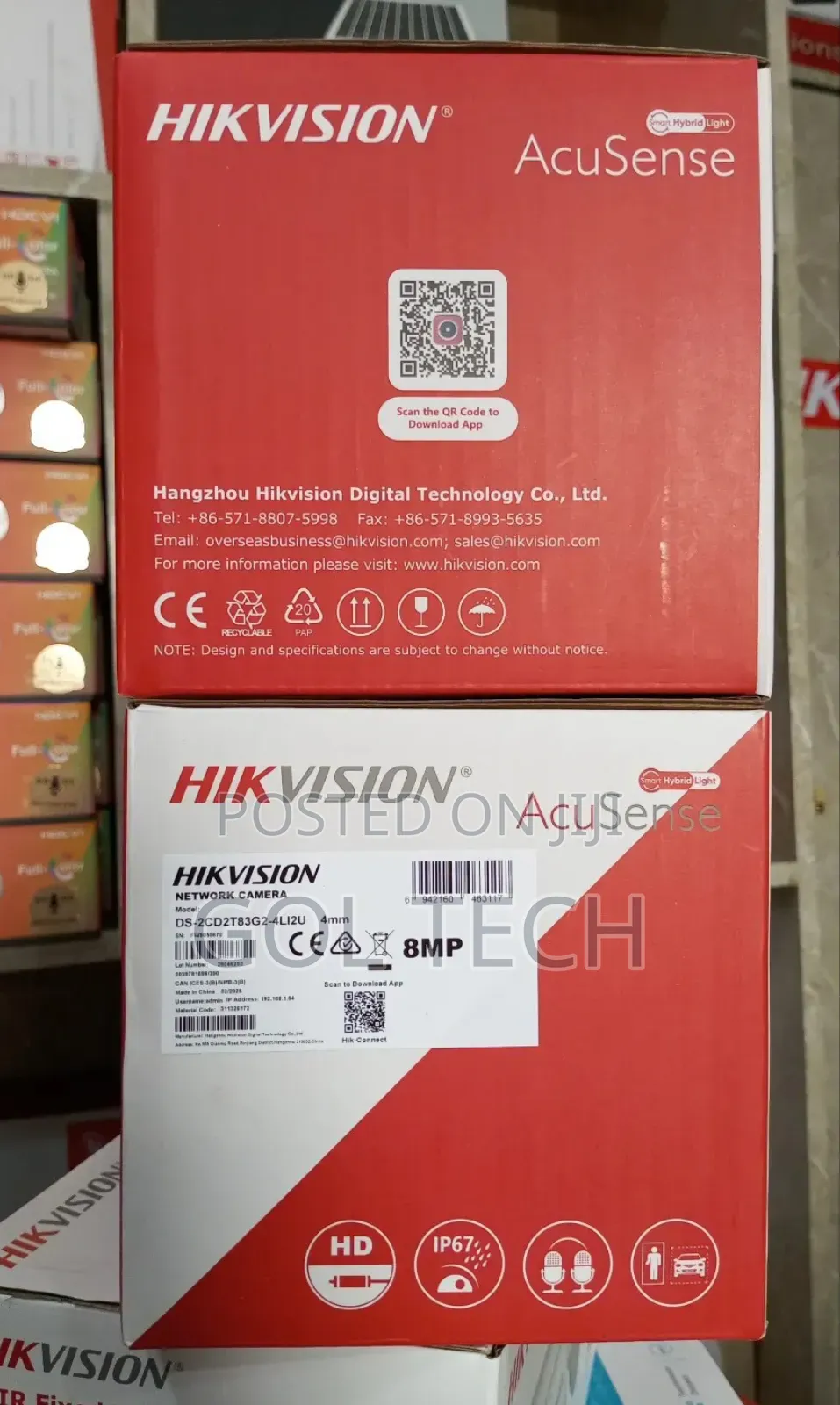 Hikvision Acusense 8mp Camera 2way Audio Ds-2cd2t83g2-4li2u