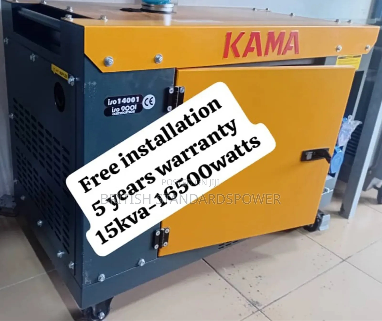 Kama Pure Power Source 15kva Diesel Generator Set