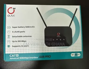Olax Ax8 Pro Universal Sim Router + Backup Battery