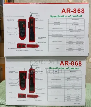Network Cable Tester Ar-868 Wire Tracker or Tone Tracer