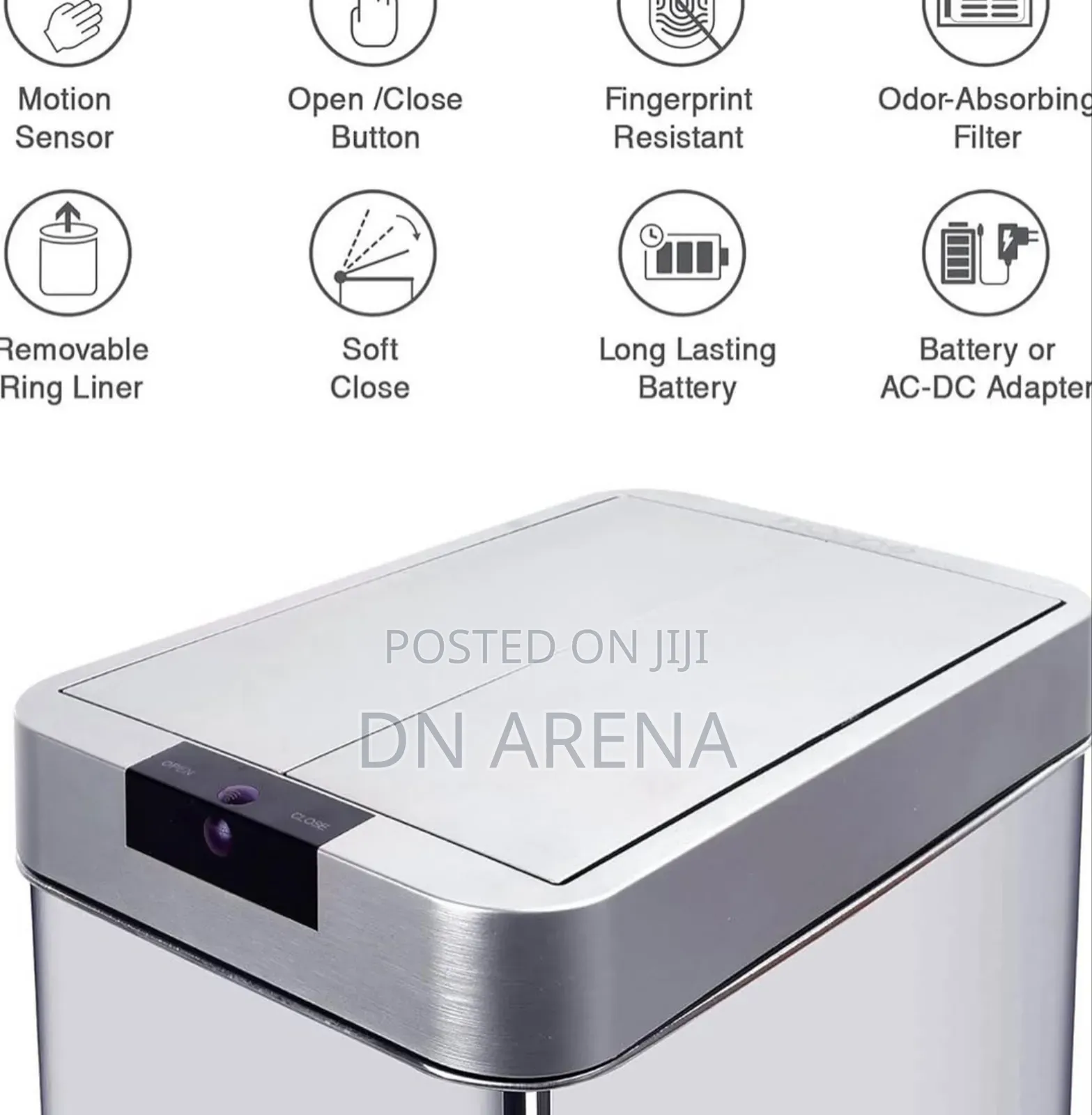Turbotronic Dustbin With Sensor 48l58l, 68l Battery-Operated