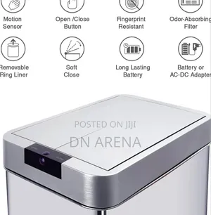 Turbotronic Dustbin With Sensor 48l58l, 68l Battery-Operated
