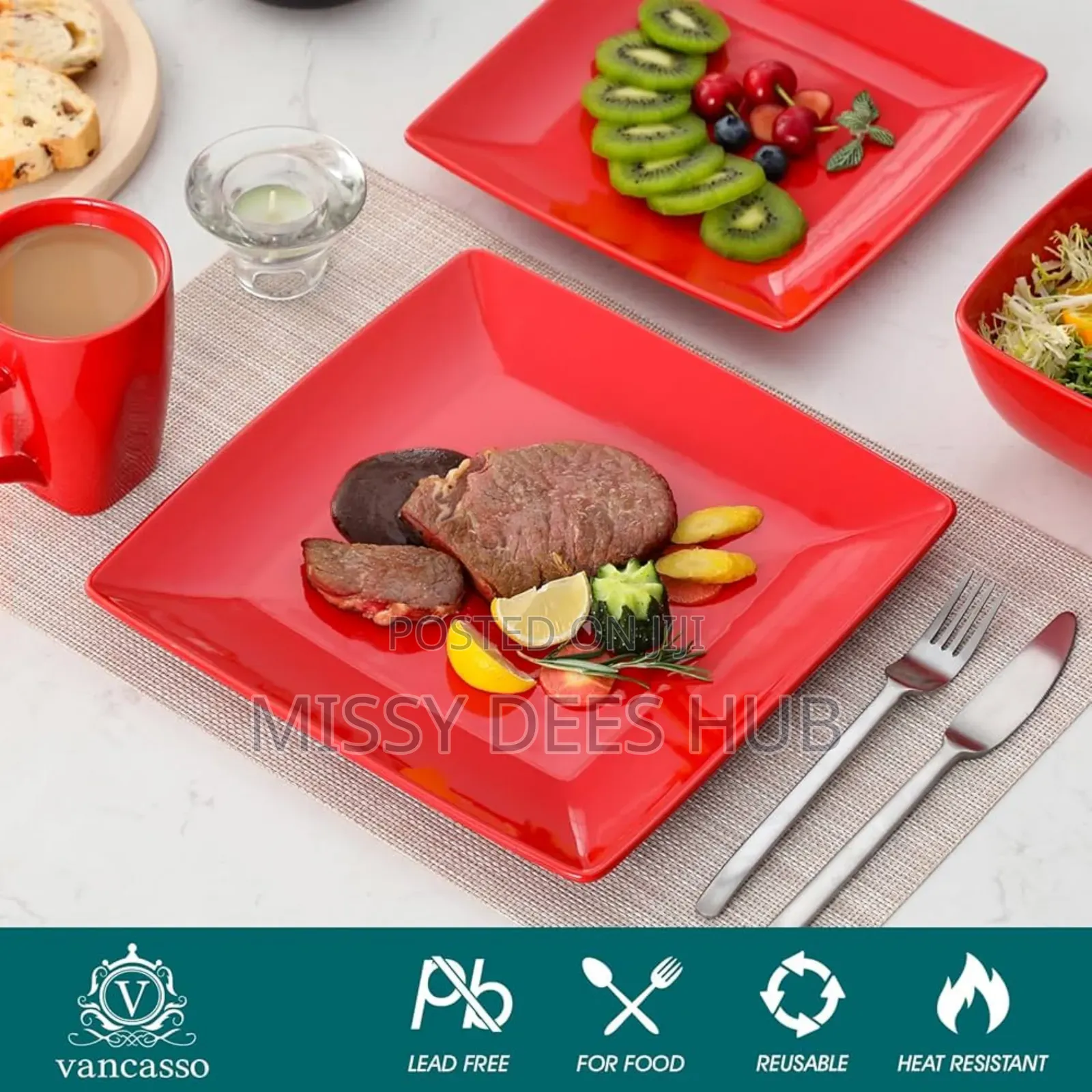 16pcs Square Dinner Set