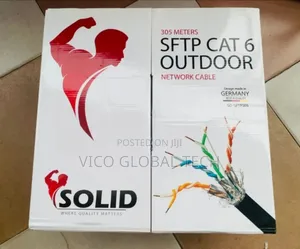 Solid SFTP Cat 6 Outdoor Network Cable 305m