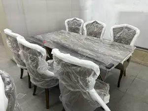 6 Seater Marble Dining Set