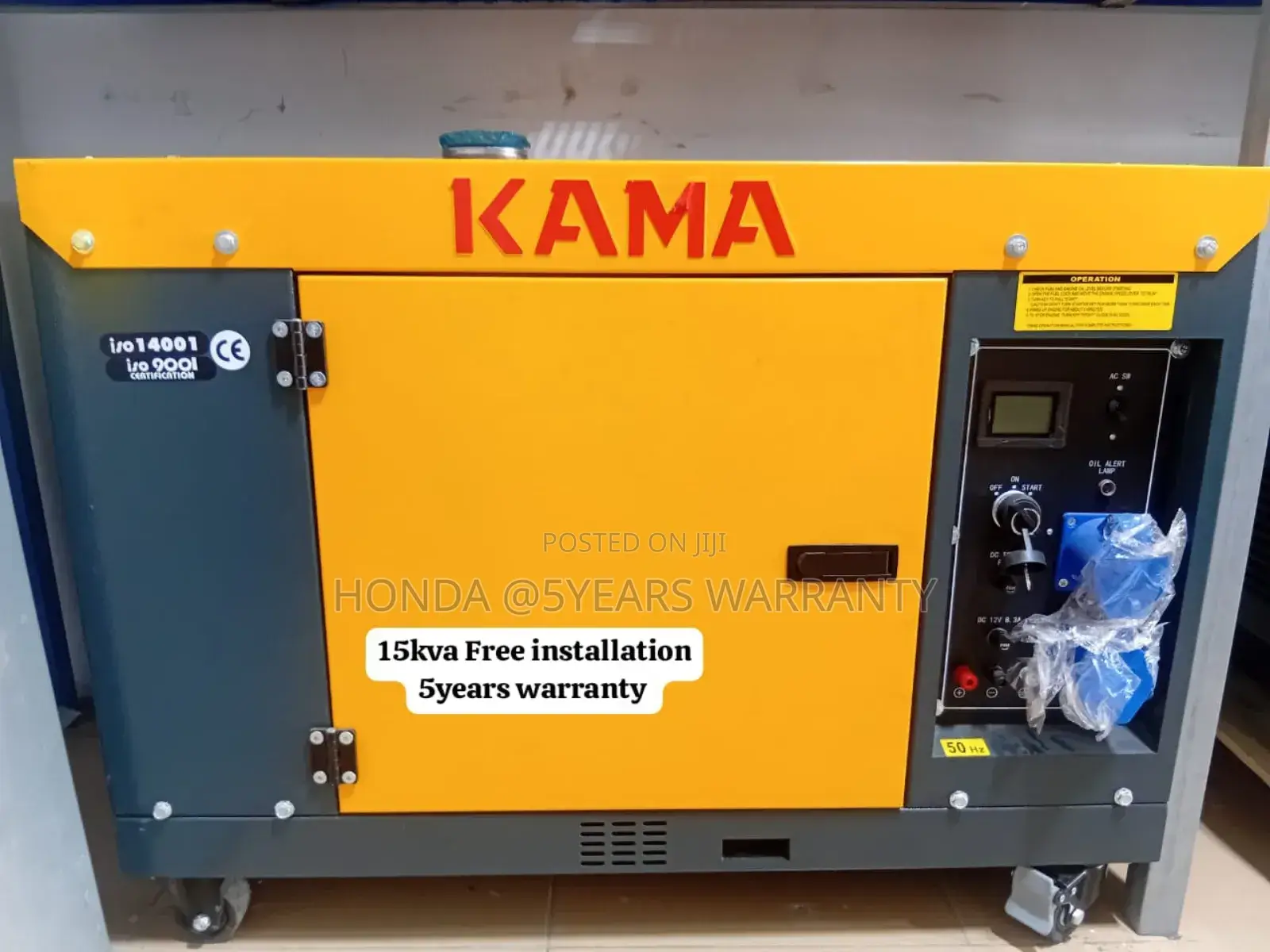Electric Gen Option Kama 15kva Generator 16500watt Diesel