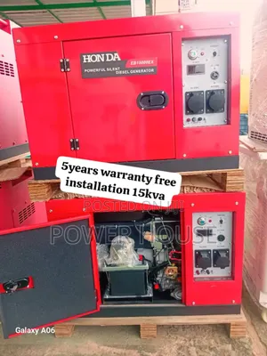 Vortex Mode Honda Diesel Generator 15kva 16500watts