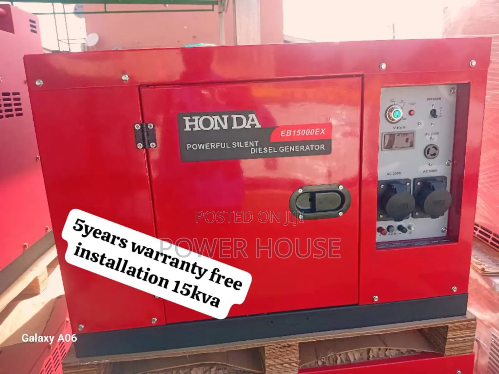 Radiant Astra Honda Diesel Generator 15kva 16500watts 15kva