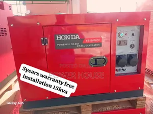 Radiant Astra Honda Diesel Generator 15kva 16500watts 15kva