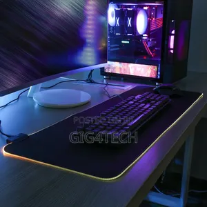 Led Gaming Mouse Pad Large RGB Extended Desk Anti-Slip