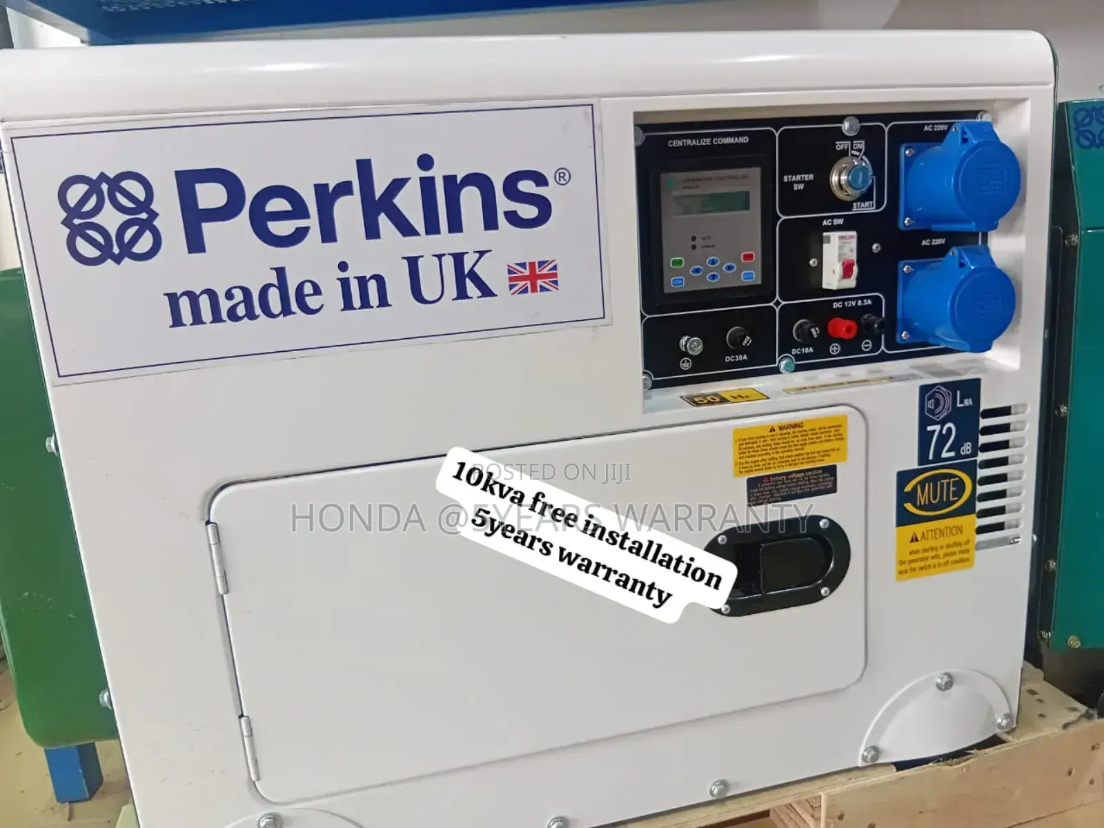 Standby Gen Perkins 10kva 13000watt Diesel Generator