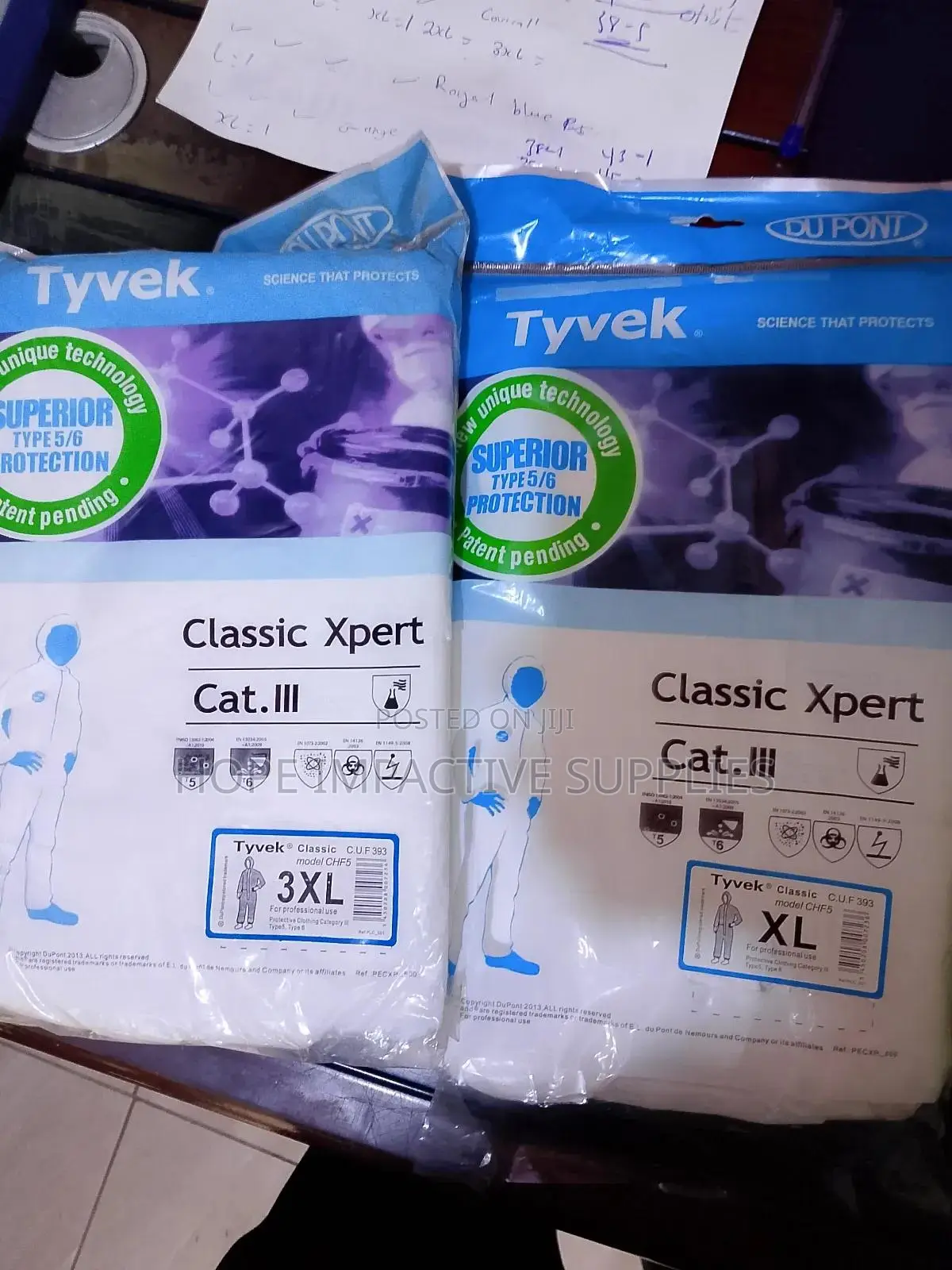 Dupont* Tyvek Disposable Overall.