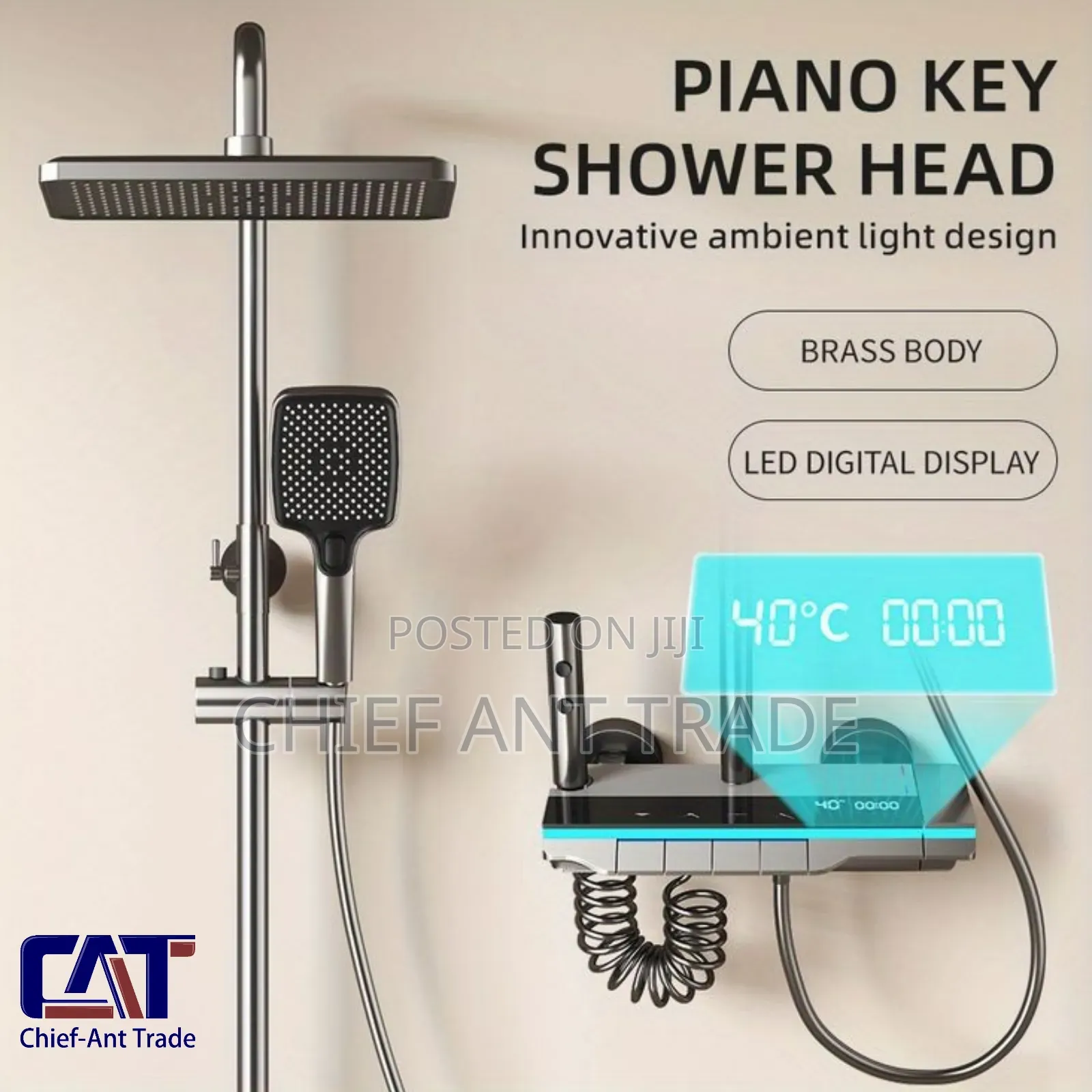 Digital 4 Flow Hot and Cold Shower 8038