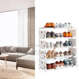 7-Layer Little Bear Metal Shoe Rack